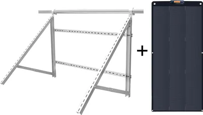 Immagine prodotto di Supporto per pannelli solari, regolabile per un'installazione versatile, resistente alla corrosione, moduli fotovoltaici e supporto