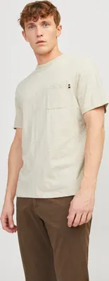 Image de Jack & Jones Blubalto T-shirt manches courtes Beige M Hommes Beige M
