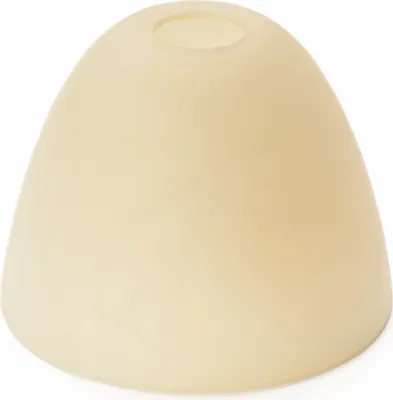 Produktbild von Lampenschirm Lampenglas Ersatzglas für Fassung E14 Lochmaß ø 30mm Kegelform aus Glas, Rauch Optik, Alabaster Beige
