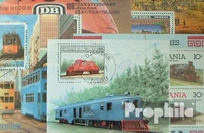 Produktbild von Briefmarken Motive 10 verschiedene Eisenbahn Blöcke und Kleinbögen