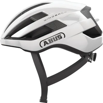Produktbild von ABUS Rennradhelm WingBack – einfacher Roadhelm für sportliches Fahren im Alltag und in der Freizeit – für Erwachsene und Jugendliche – Weiß, Größe L