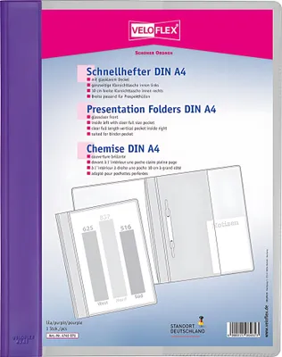 Produktbild von Veloflex VELOFORM, Lila, Transparent, PVC, A4, 1 Stück(e)