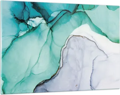 Produktbild von Bilder auf glas - Einteilig - Abstraktion Marmor Türkis - 120x80cm - Glasbilder - Wandbilder - Bilder - Wanddekoration aus Glas - Glas Bilder - Wandbild auf Glas - GAA120x80-4553