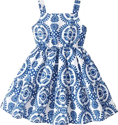 Productafbeelding van Lumoras Jurk Meisjes Blauw 5-6Y