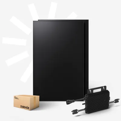 Produktbild von Kleines Kraftwerk 960W Balkonkraftwerk Komplettset – 0% MwSt – 800W Wechselrichter mit WiFi & Bluetooth, 2×480W bifaziale Solarmodule, 15m Kabel