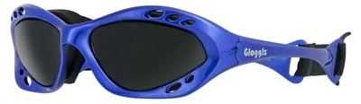 Productafbeelding van Glogglz® Cudaz Waterdichte Zonnebril - UV-bescherming Zwembril Triathlon - Blauw