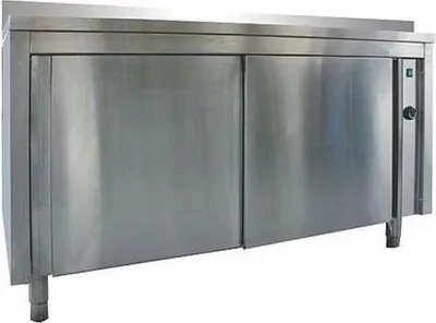 Produktbild von KBS Wärmeschrank 2000x600x850 mm mit Aufkantung und Schiebetüren Edelstahl
