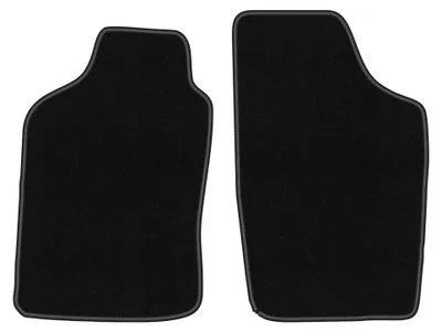 Obrázok produktu pre Predné velúrové koberce pre: Nissan Micra K10 1983-1991 (hatchback) – 2 ks, čierne, na mieru – Wielganizator BASIC
