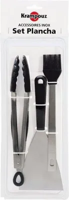 Produktbild von Krampouz ASP1, Barbecue-Set, Schwarz, Edelstahl, Edelstahl, 3 Stück(e)