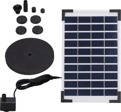 Obrázok produktu pre 10V 5W solárna fontánová súprava Plávajúca solárna fontánová súprava vodného čerpadla pre záhrady, bazény, akváriá a akváriá s rybami