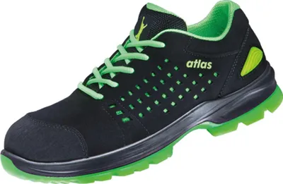Produktbild von Atlas Sicherheitshalbschuh SL 205 XP 2.0 S1P ESD SRC DGUV W 12 Gr. 41 schwarz/grün