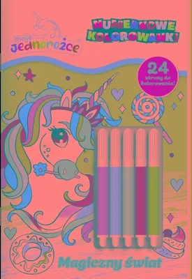 Zdjęcie produktu dla Moje Jednorozce Numerkowe kolorowanki 4 Magiczny swiat