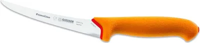 Image de Couteau à désosser Giesser PrimeLine Lame courbée Manche fermé - 13 cm, Stark, jaune