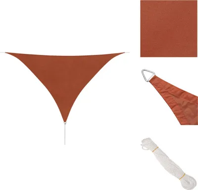 Obrázek produktu pro vidaXL Markýza Oxford Fabric Triangular 5 x 5 x 5 m Terracotta - Slunečníky a slunečníky