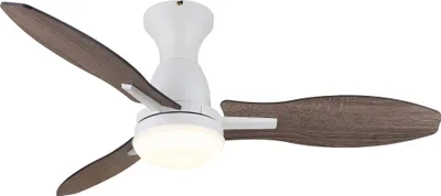 Produktbild von Energiespar Deckenventilator mit LED Beleuchtung und Fernbedienung Gale Weiß