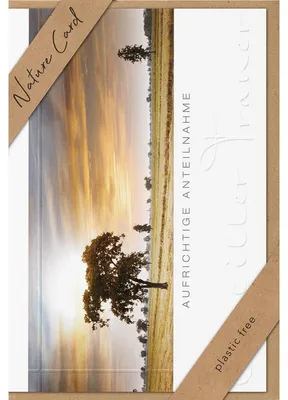Imagen del producto de Tarjeta de pésame - Diseño "Naturaleza", incluye sobre