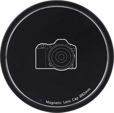 Produktbild von Kameraobjektivabdeckung, Magnet- oder Gewindemontage, beflockte Schutzkappe aus Aluminiumlegierung für 82-mm-Filterobjektive, Schwarz