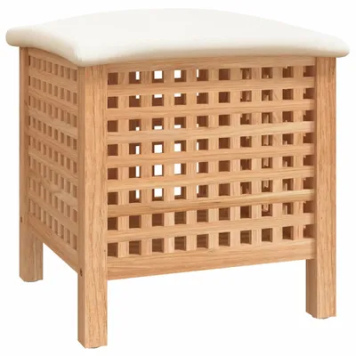 Immagine prodotto di vidaXL Sgabello da bagno 48x47,5x52 cm in legno massiccio di noce