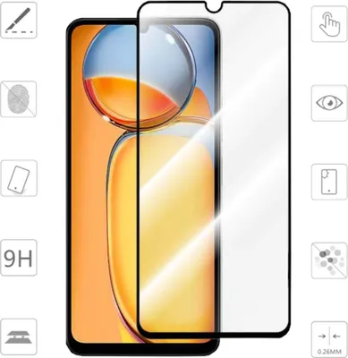 Produktbild von Pro Xiaomi Redmi 13C 2x 3D Premium 0,3 mm H9 Tvrzené sklo Black Film