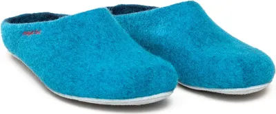 Produktbild von Magicfelt Filz-Hausschuh AP 701 aus 100% Merino-Wolle | Pantoffeln für Damen & Herren Petrol ,41