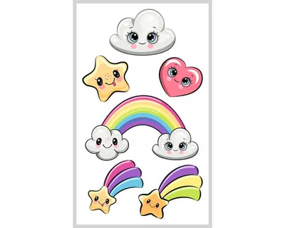 Produktbild von Ministicker Kinder Wolken 6-tlg.