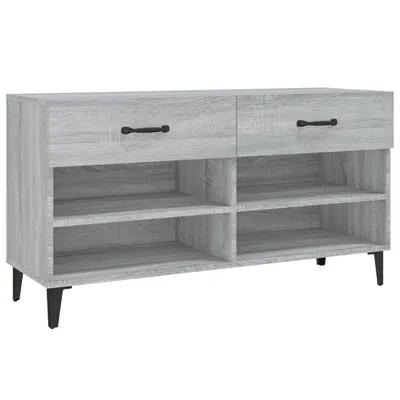 Immagine prodotto di vidaXL Scarpiera grigio Sonoma 102x35x55 cm Materiale a base di legno