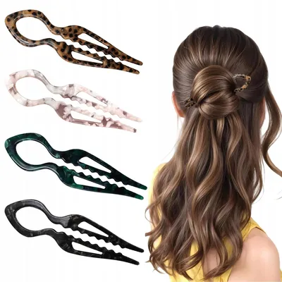 Produktbild von 4 Stück Elegante Französische Haarnadeln für Damen