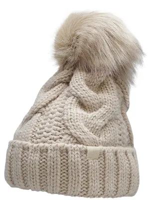 Image de 4F - Bonnet à pompon pour femmes MR321 (S) (rose)
