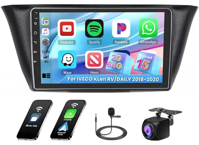 Immagine prodotto di Autoradio Android 13 - Schermo da 9 pollici - Formato 2 DIN - Bluetooth - Navigazione GPS - Touchscreen