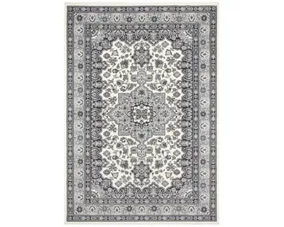 Zdjęcie produktu dla Klasyczny, tradycyjny szaro kremowy dywan do salonu 200x290cm