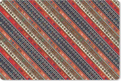 Produktbild von MuchoWow® Schreibtischunterlage Afrika - Muster - Abstrakt 60x40 cm - XXL Mauspad - Großes Mauspad