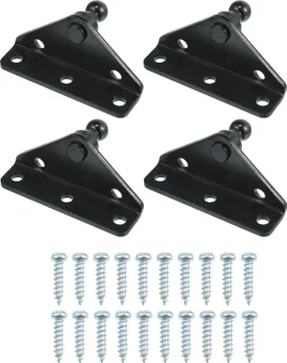 Produktbild von 4 Stš¹ck Auto Gasfeder Montagehalterung 10mm Kugelbolzenhalterung Schwarz