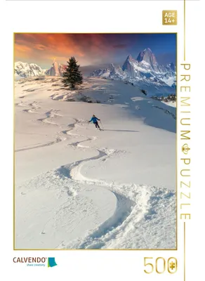 Produktbild von CALVENDO Puzzle Skifahren | 500 Teile Lege-Größe 48 × 36 cm Foto-Puzzle für Erwachsene
