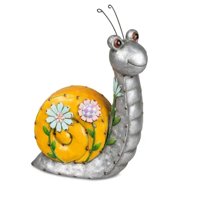 Produktbild von Dekofigur Schnecke METALLOPTIK  H. 32cm aus Kunststein Formano Garten S25