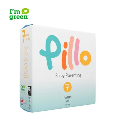 Productafbeelding van Pillo Pants 7 – Verpakking met 21 luierbroekjes - Maat 7 – XXL (15+ kg) – Luierbroekjes