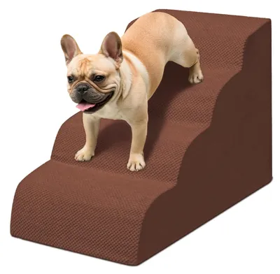 Imagen del producto de Solidchoice: Escalera para perros y gatos con 3 escalones y funda lavable