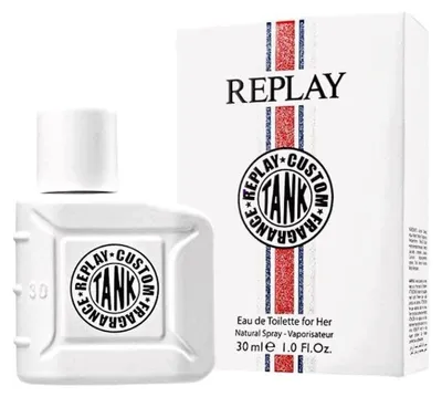 Obrázok produktu pre Replay #Tank Custom For Her toaletná voda pre ženy 30 ml – kvetinovo-drevitá vôňa