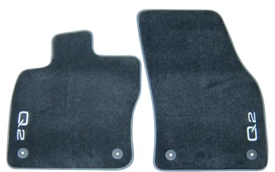 2x Original Audi Premium Velours Textil Fußmatten Matten für Audi Q2 GA ab 2017 – Produktansicht