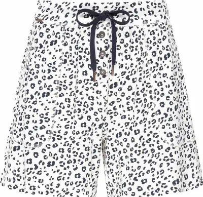 Produktbild von Jockey Damen Shorts - Supersoft Shorts, Relaxed Fit, Modal Weiß/Schwarz 2XL