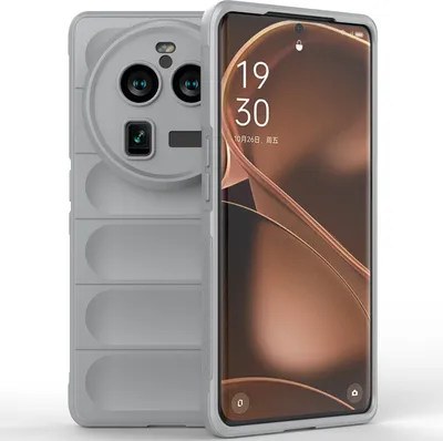 Produktbild von OPPO Find X6 Pro Hülle, Weich TPU Silikon Stossfest Anti-rutsch Schutzhülle für OPPO Find X6 Pro Grau