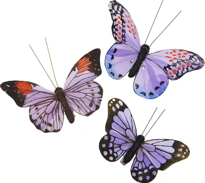Produktbild von Rico Design "Schmetterling mit Clip" Violetttöne