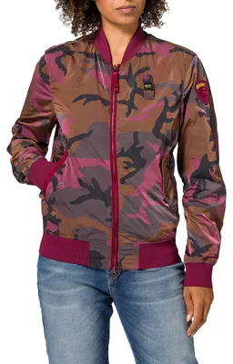 Produktbild von Blauer Herren Giubbini Corti Sfoderato Bordato Jacke, 531 Erica Rosa, L