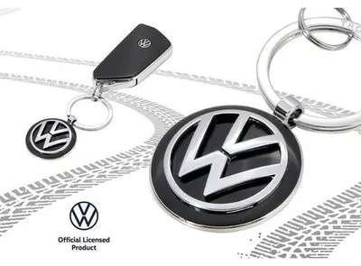 Obrázok produktu pre TROIKA VW VOLKSWAGEN KEYRING, Kľúčenka, Čierna, Strieborná, Kov, Kolo, Uni, Všetko