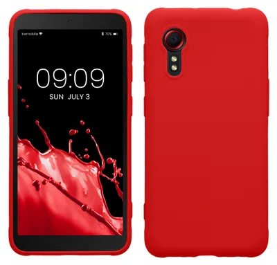 Produktbild von kwmobile Handyhülle für Samsung Galaxy Xcover 5 Hülle - TPU Case - Kabelloses Laden - Schutzhülle Cover in Klassisch Rot