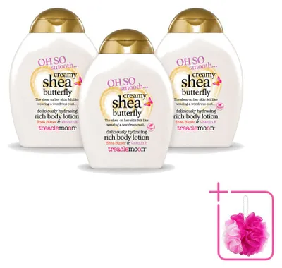 Obrázok produktu pre 3 x Krémové telové mlieko Treaclemoon Shea Butterfly - 500 ml - Balenie pozostávajúce z 3 kusov