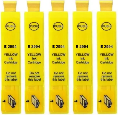 Image de 5 cartouches compatibles T2994 - T29XL jaune pour Epson Expression Home XP-235 245 247 255 257 257 332 335 342 345 352 355 432 435 442 445 445 452..