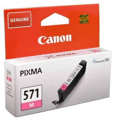 Produktbild von Canon CLI-571M Tinte Magenta, Standardertrag, Magenta, Tinte auf Pigmentbasis, 7 ml, 1 Stück(e), 306 Seiten