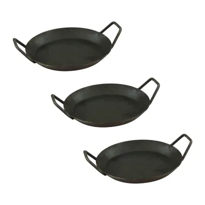 Image de Poêles de service en fer forgé avec deux poignées latérales