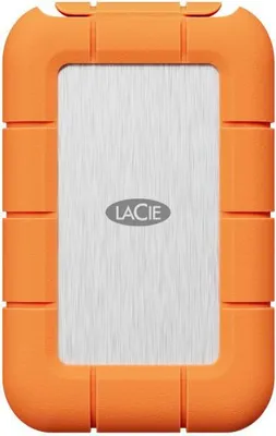 Produktbild von LaCie STND4000400 Externes Solid State Drive Thunderbolt-Technologie 4 TB USB Typ-C USB4 Gen 3x2 Orange, Edelstahl