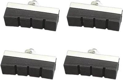 Produktbild von V Bremsblöcke Fahrrad - Bremsbeläge Bremsschuhe - Sichere Fahrräder - Verschleißfester Gummi - 4 cm - Schwarz